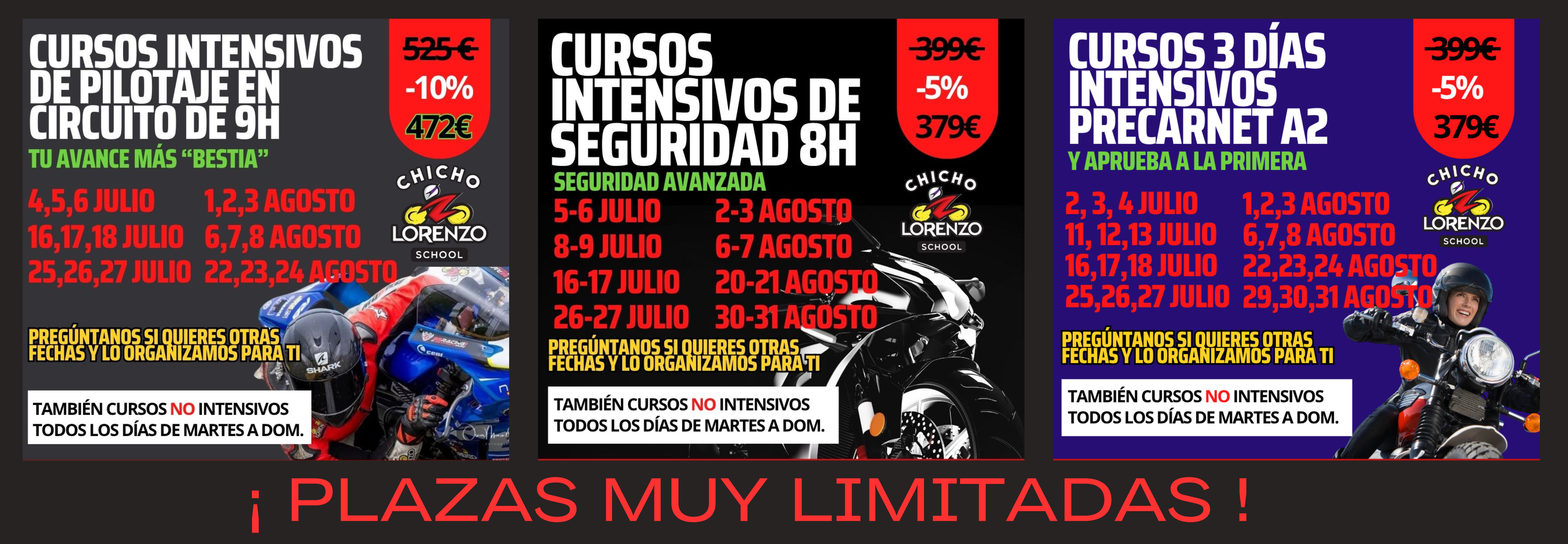Cursos intensivos especial JULIO y AGOSTO