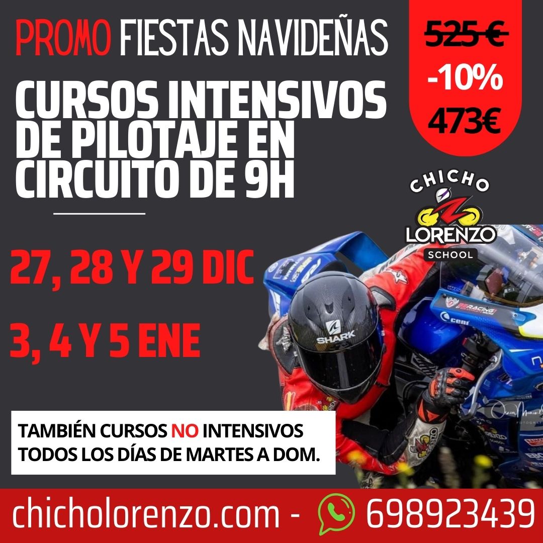 Cursos intensivos de Pilotaje en Circuito de 9h durante navidades