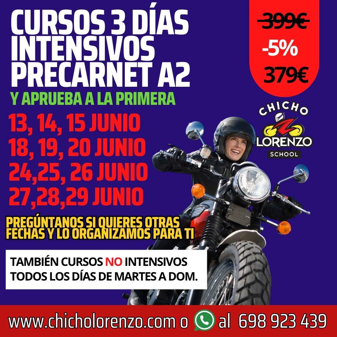Cursos intensivos de Precarnet