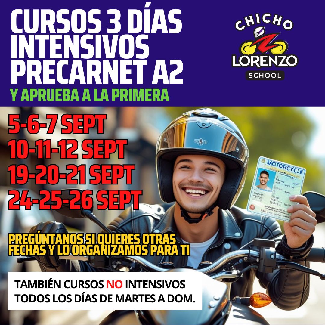 Cursos intensivos de Precarnet